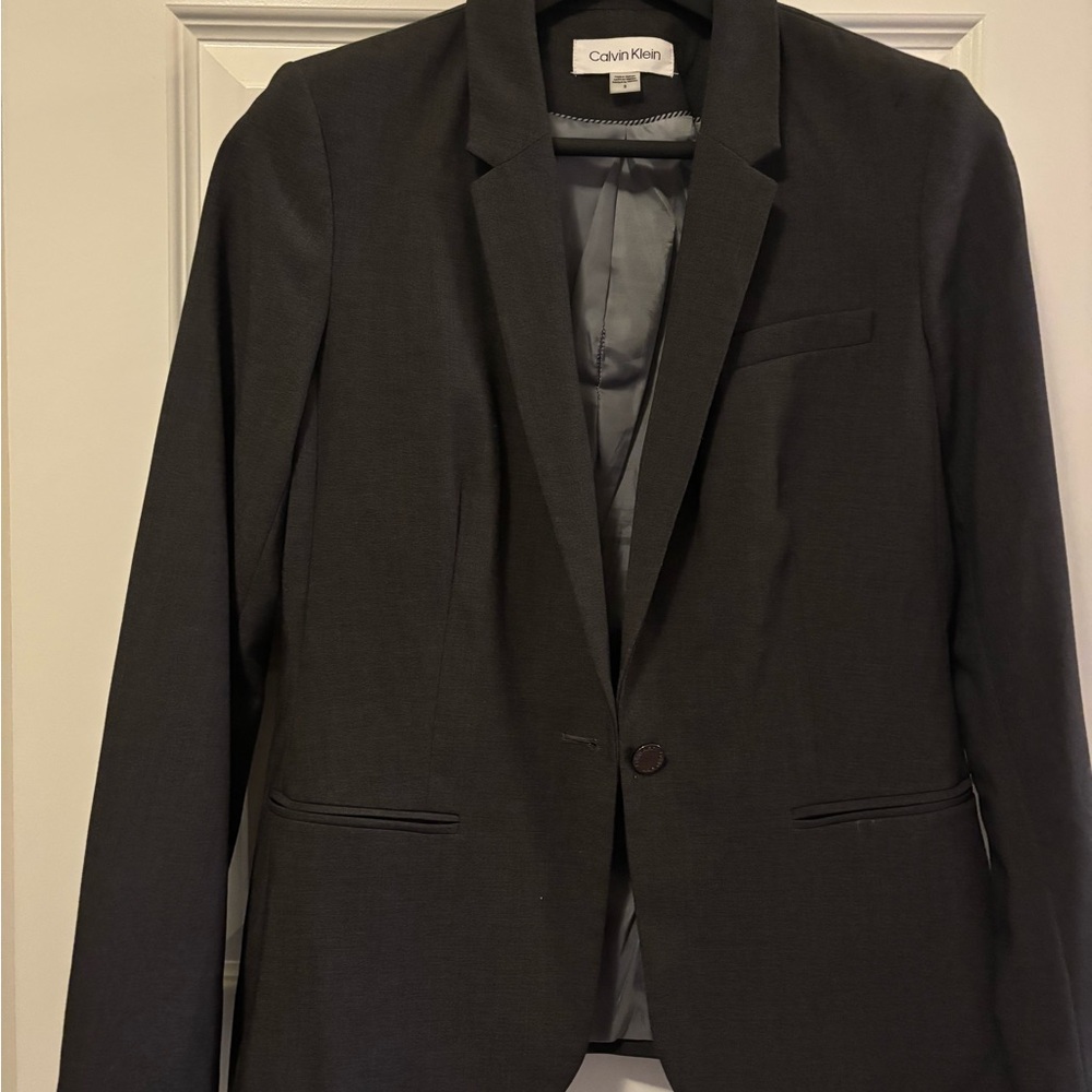 Calvin Klein Women's Dark Gray Blazer